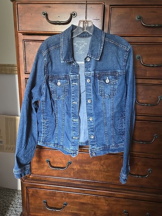 Sonoma Jackets & Blazers - Sonoma Medium Wash Mid-weight Stretch Denim Jean Jacket XL